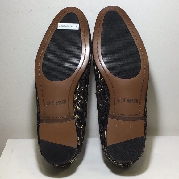 STEVE MADDEN EMBROIDERED VELVET SLIP ON - Picture 4 of 7